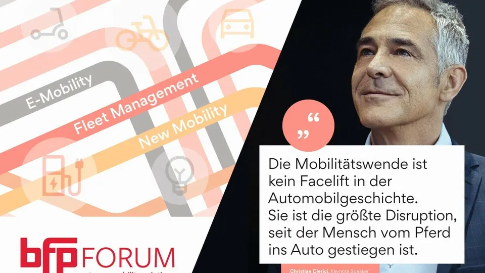 Auf dem bfp FORUM 2023 am 17. und 18. Oktober stehen aktuelle Trends der betrieblichen Mobilität im Fokus – ein ideales Event zum Networking unter Expertinnen und Experten.